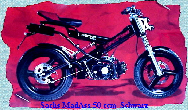 Sachs MadAss 50 ccm  Schwarz