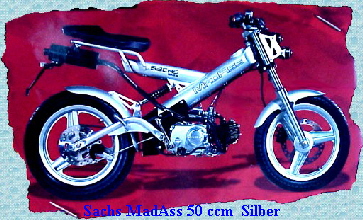 Sachs MadAss 50 ccm  Silber